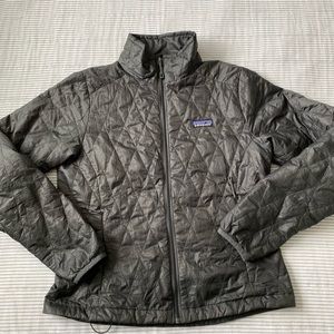 Patagonia Nano Puff Forge Grey HTF Diamond Pattern